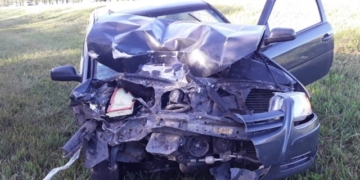 Fuerte choque en autopista entre un conductor de Barrancas y otro de Arocena