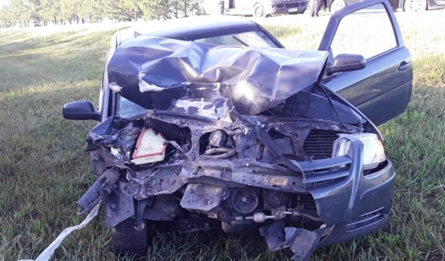 Fuerte choque en autopista entre un conductor de Barrancas y otro de Arocena