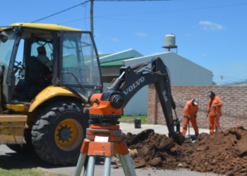 Timbúes invierte casi 19 millones de pesos en la cuarta etapa de la red colectora cloacal 