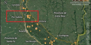 Se incrementaron los incendios en islas frente a Gaboto en la última semana