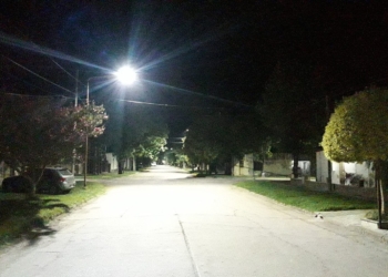 Barrancas sumó luminaria led en sus calles