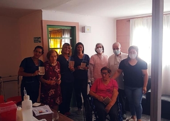 Gaboto: vacunaron a abuelos y personal del geriátrico contra el Covid