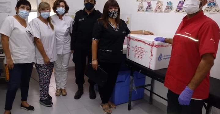 Llegaron las vacunas a Maciel y Gaboto