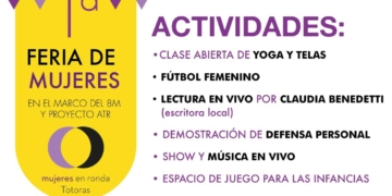 Totoras: se realizará la primera Feria de Mujeres en el marco del 8M