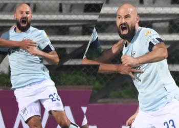 Juan Manuel Tévez marcó su primer gol en la Copa Libertadores