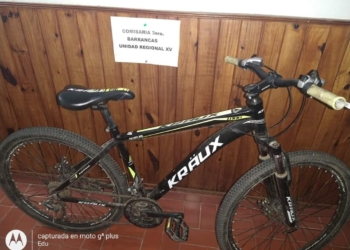 Recuperaron dos bicicletas en Barrancas robadas por menores de edad
