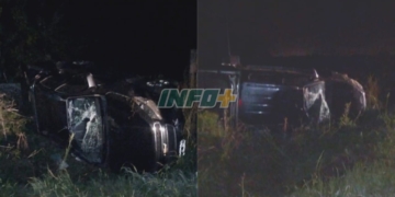 Impactante vuelco en Ruta 11: un oliverense se salvó de milagro