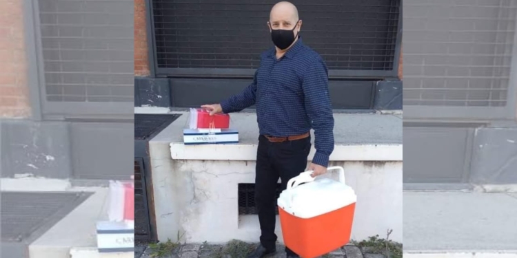 Carrizales recibió sus primeras 90 dosis para vacunar a adultos mayores