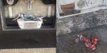 Volvieron a vandalizar el cementerio de Pueblo Irigoyen