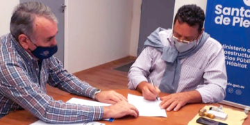 Barrancas firmó el acuerdo para la creación de 5 viviendas en Lote Propio