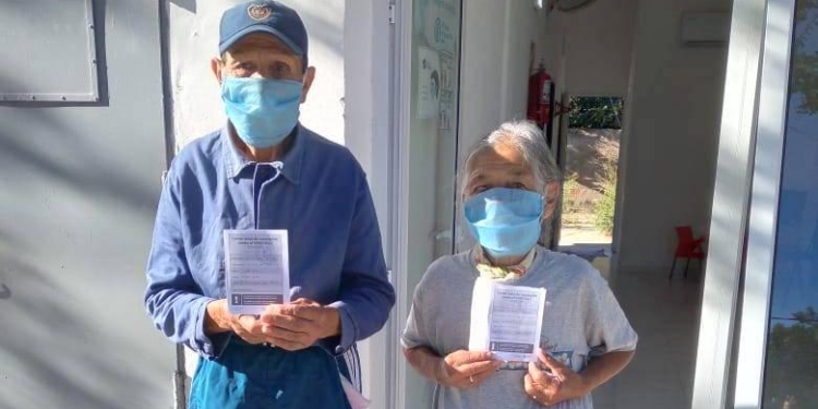 Casalegno recibió vacunas contra el Covid e inoculó a sus adultos mayores