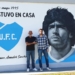Unión FC inauguró su mural en homenaje a Maradona