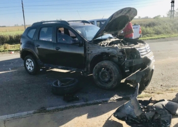 San Genaro: una camioneta y un camión chocaron en el acceso sur de la ruta 34