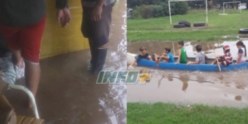 Temporal: el agua también ingresó a viviendas en Monje y La Boca 