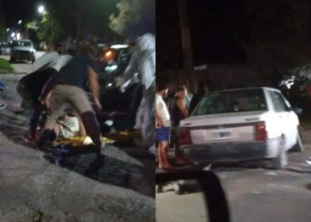 Dos vecinos de Barrancas colisionaron en una esquina: un herido de consideración