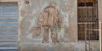 Díaz: comenzaron a pintar un mural en homenaje a Lele