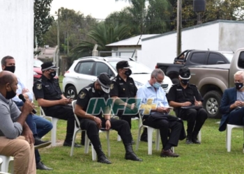 Reunión en Villa La Ribera: colocarán bloques de cemento para que los camiones no ocupen banquinas