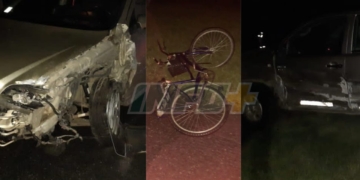 En horario de restricción, triple choque en Barrancas con una joven herida