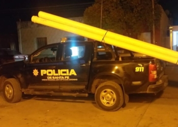 San Genaro: recuperaron caños robados en la planta de residuos cloacales