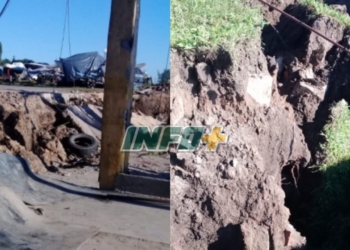 Cayó la barranca en Gaboto y el Club Náutico perdió su bajada de lanchas