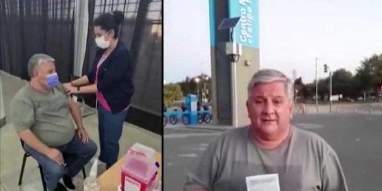 El presidente de Timbúes recibió la vacuna contra el Covid