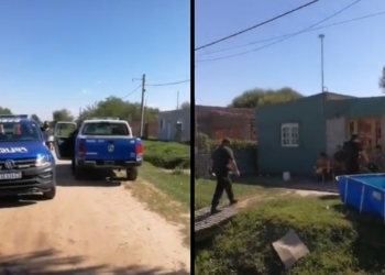 Una familia fue desalojada en Gaboto en medio de un tenso momento