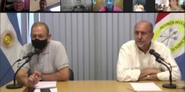 Perotti repasó la situación sanitaria con intendentes y presidentes comunales