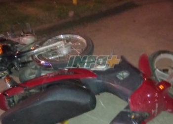Totoras: un joven fracturado tras un violento choque entre motos