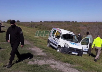 Volcó una camioneta en Oliveros y dos mujeres resultaron heridas
