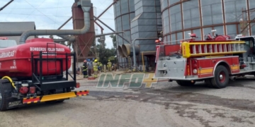 Monje: se incendió una máquina dentro de la cooperativa