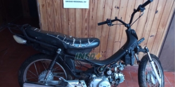 La policía de Barrancas halló en Ruta 11 la moto robada en Gálvez