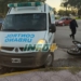 Maciel: móvil de Control Urbano chocó contra una moto en pleno centro