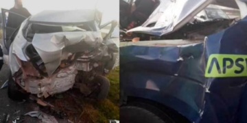 Impactante choque múltiple en la autopista Rosario Santa Fe