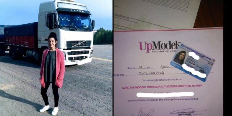 Modelo y camionera: Iara, la joven de Barrancas que rompió estereotipos