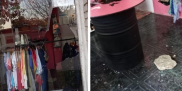 Barrancas: reventaron una vidriera con un piedrazo y robaron ropa de abrigo