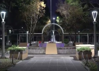 Totoras presentó la iluminación y refuncionalización de su plaza 25 de Mayo