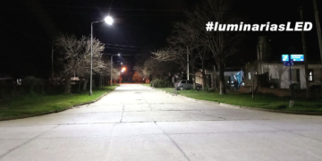 Barrancas sigue sumando luminaria led en sus calles