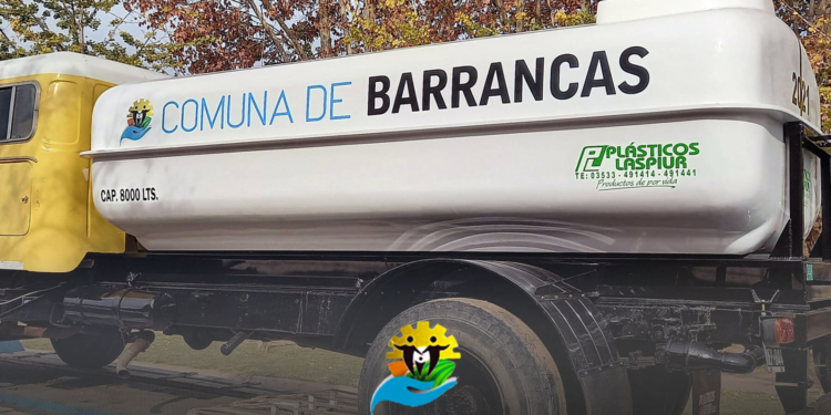 La Comuna de Barrancas adquirió un nuevo tanque para riego