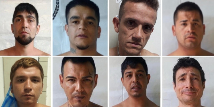 Fuga de presos: intensa búsqueda de ocho evadidos en toda la zona