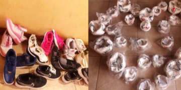 Monje: las nenas de la escuelita de fútbol recibieron zapatillas y pelotas