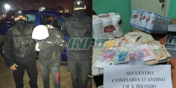 In Fraganti: detuvieron a un joven robando en un bar de Andino