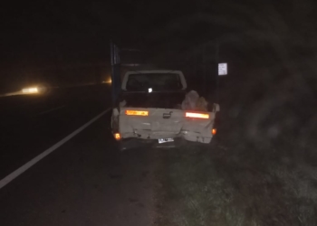 Oliveros: un hombre de Gaboto en una camioneta fue embestido por un camión