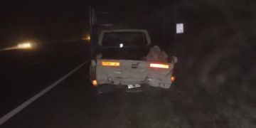 Oliveros: un hombre de Gaboto en una camioneta fue embestido por un camión