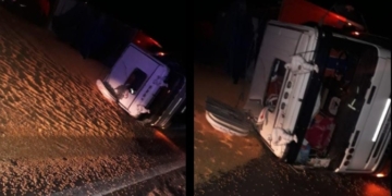 Otro choque y vuelco sobre el puente angosto de Ruta 91