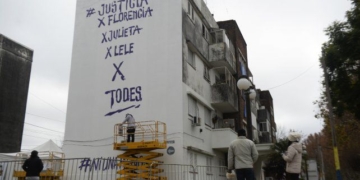 Un homenaje a Messi en Rosario se convirtió en reclamo de Justicia por Flor y Lele