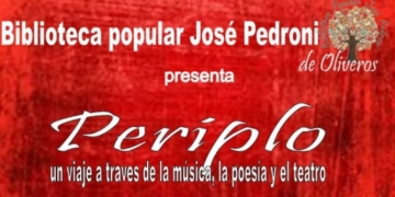 Oliveros: la Biblioteca José Pedroni invita al estreno de la obra «Periplo»