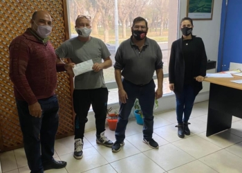 Más cerca del sueño: bomberos de Andino recibieron otro aporte para la autobomba