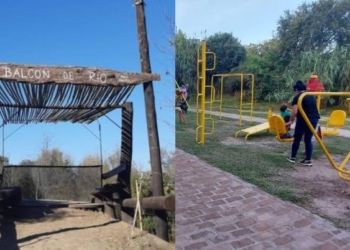 Andino inauguró la nueva plaza “Balcón de Río”
