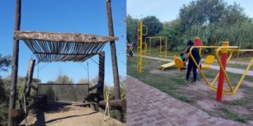 Andino inauguró la nueva plaza “Balcón de Río”