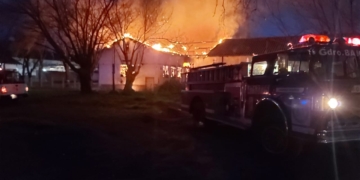 Impactante incendio en el Hogar Escuela de Baigorria: piensan que fue intencional